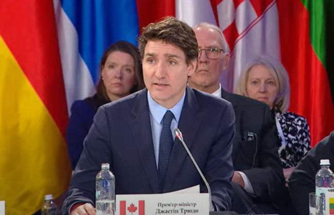 Канада передаст Украине первый транш с 5 миллиардов долларов из доходов от замороженных активов РФ, — Трюдо