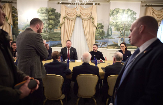 Ермак и Зеленский встретились с двухпартийной делегацией Сената США в Вашингтоне – фото