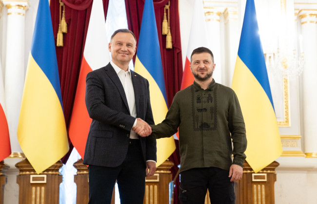 Президент Польши Дуда призвал Зеленского вернуться за стол переговоров с США
