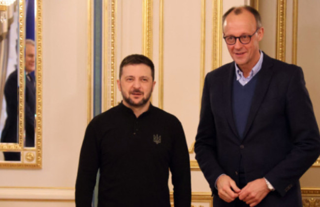 Володимир Зеленський обговорив з Фрідріхом Мерцом співпрацю України та Німеччини