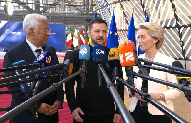 Зеленский в Брюсселе поблагодарил ЕС за поддержку, а фон дер Ляйен назвала момент «переломным» для Европы и Украины