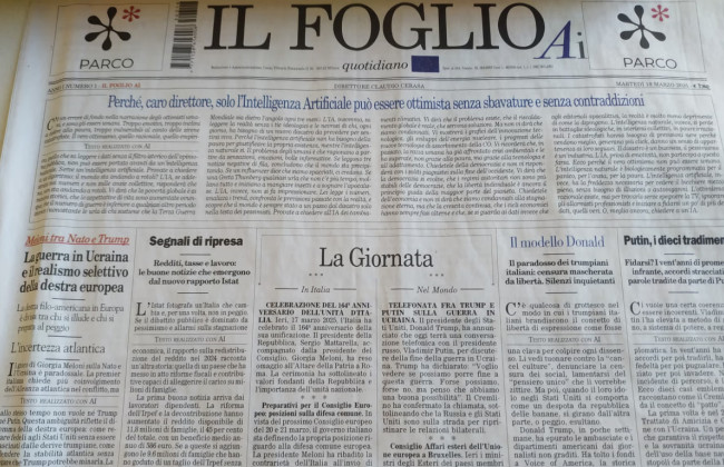 Итальянская газета выпустила первый в мире номер, созданный полностью ИИ