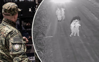 На польской границе мигранты напали на патруль на польской границе