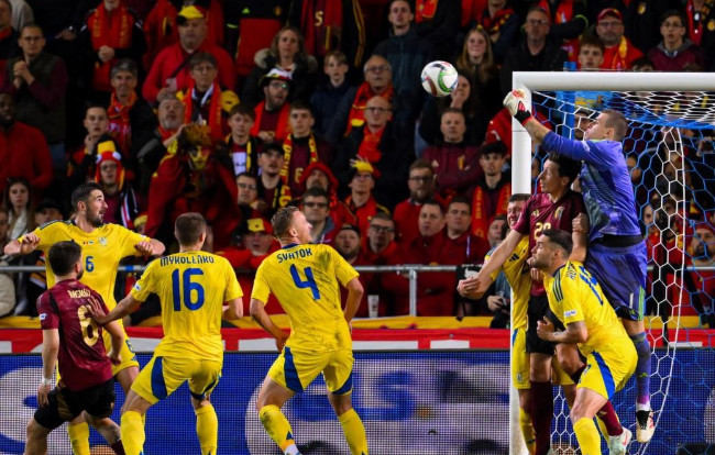 Сборная Украины разгромно проиграла Бельгии в ответном матче плей-офф Лиги наций