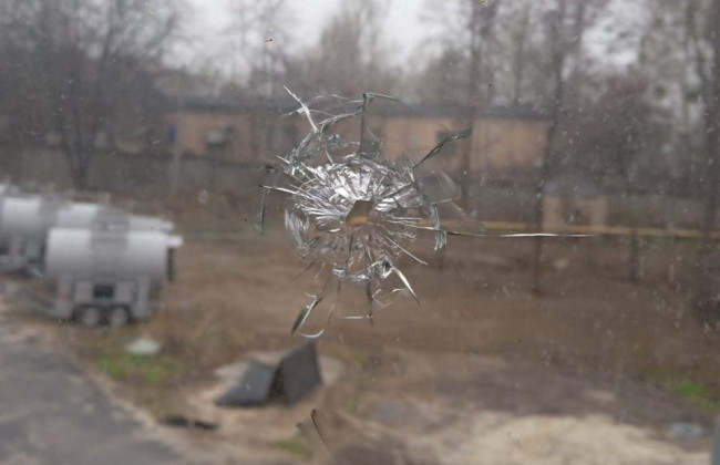В Голосеевском районе неизвестные обстреляли объект Киевтеплоэнерго