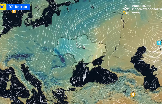 В Украине в ближайшие двое суток дожди, а 6 апреля уже с мокрым снегом