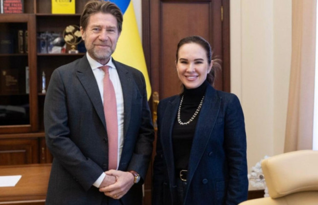 Ірина Мудра обговорила з Послом Італії кроки для досягнення миру та використання заморожених активів РФ