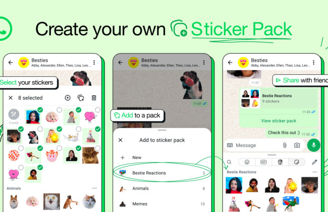 WhatsApp представил обновление – создавать и редактировать наборы наклеек можно не выходя из чата