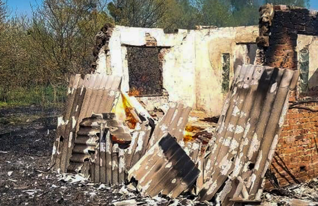 11 дач сгорели из-за поджога сухой травы на Львовщине