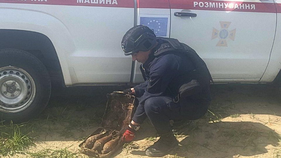 На будмайданчику під Києвом знайшли мінометні міни часів Другої світової