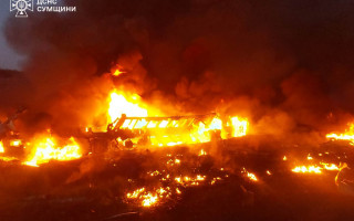 На Сумщині лоб у лоб зіткнулися дві вантажівки, під уламки потрапив легковик