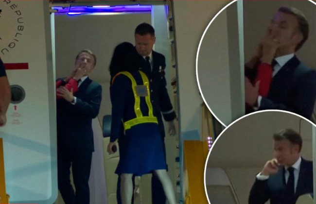 Мы шутили, — Эммануэль Макрон о пощечине от жены в самолете