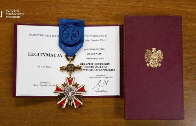 Анджей Дуда наградил Кирилла Буданова одной из высших государственных наград Польши для иностранцев