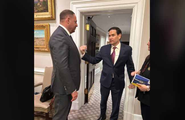 Андрій Єрмак у США зустрівся з Марко Рубіо — обговорили зустрічі з РФ у Стамбулі та подальший хід перемовин