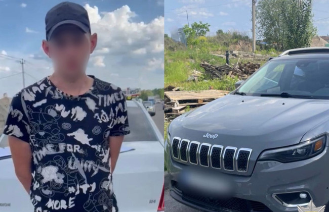 В Киевской области работник автомойки угнал Jeep Cherokee клиентки и поехал пьяным