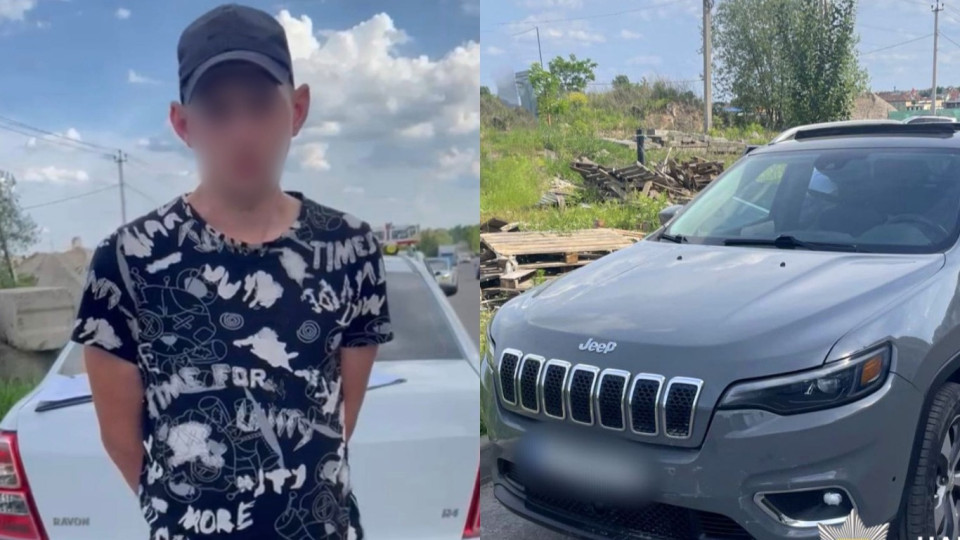 В Киевской области работник автомойки угнал Jeep Cherokee клиентки и поехал пьяным