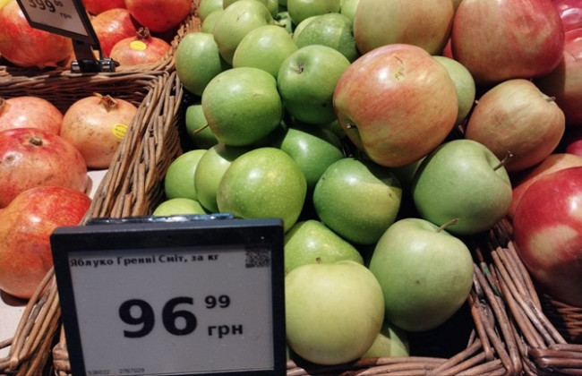 В Україні ціни на продукти майже на рівні європейських країн, а за деякими позиціями — навіть дорожче, — Нацбанк