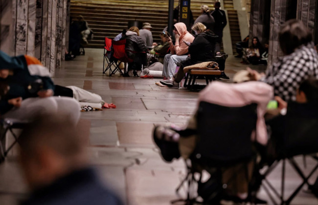 Более 24 тысяч человек укрывались в киевском метро во время ночной атаки