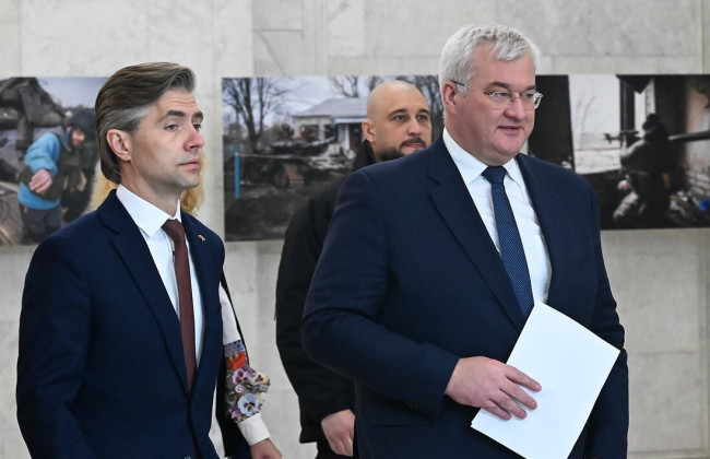 «Ехал из-за шквала ракет и дронов», – глава МИД Литвы Будрис прибыл в Киев