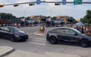 Tesla тестирует на улицах первое роботакси — без водителя за рулем, видео