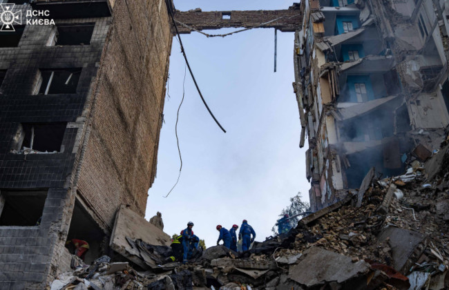 Обстрел Киева — опубликованы первые минуты с бодикамер полицейских во время масштабной атаки