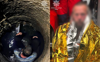 У Києві патрульні допомогли врятувати чоловіка, який провалився в каналізаційний люк