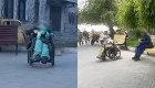 Приковывала инвалидную коляску цепью к столбу — в Одессе женщина заставляла 89-летнюю мать попрошайничать
