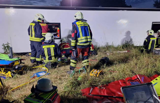 Вблизи Берлина перевернулся автобус с украинцами на борту