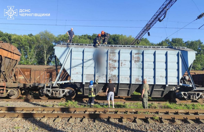 В Нежине подросток погиб от поражения током на крыше вагона, девушка в реанимации
