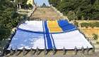 Найбільший прапор Військово-Морських Сил України – в Одесі встановили національний рекорд