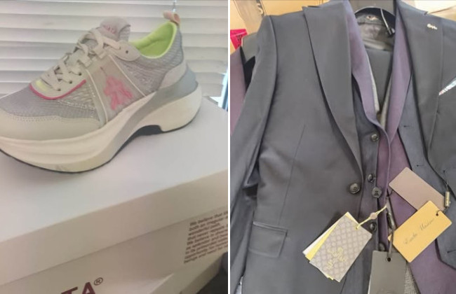 Giotelli, Amonce и Ferrano — в Украину пытались незаконно ввезти брендовые костюмы и обувь