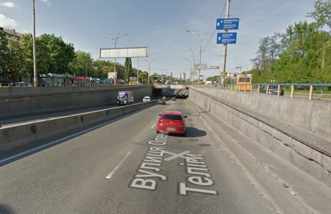 У Києві частково обмежать рух у тунелі на перетині вулиць Теліги, Іллєнка та Щусєва