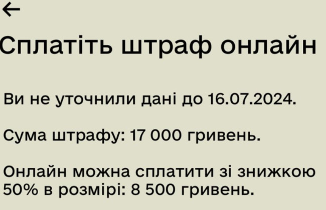 Чоловікам, які вчасно уточнили дані, прийшли повідомлення про штрафи від ТЦК у Резерв+ – що радять у Міноборони