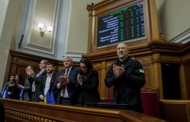 Верховная Рада отправила правительство в отставку, поддержав отставку Дениса Шмыгаля
