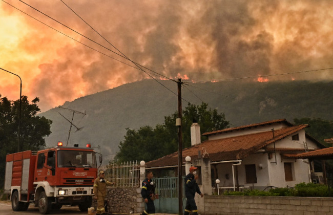 У Греції спалахнула масштабна лісова пожежа