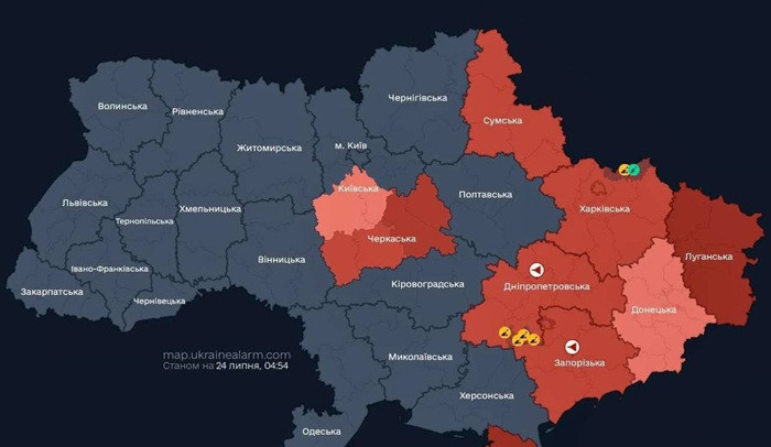 На Київщині тривогу оголошуватимуть по районах, де є реальна загроза