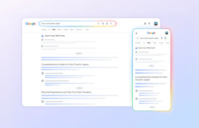 Google тестує Web Guide — пошук стає не списком, а структурованим гідом