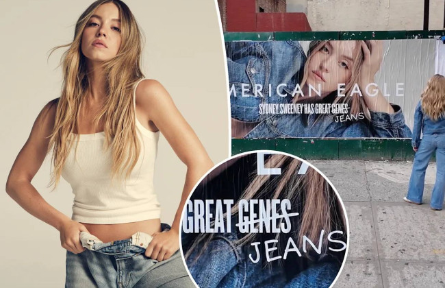 Реклама джинсов American Eagle с Сидни Суини попала в скандал из-за слогана
