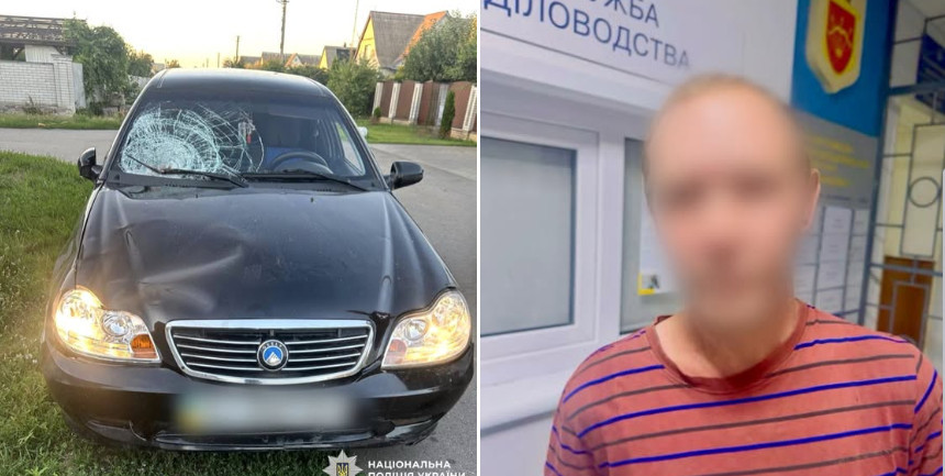 На Київщині нетверезий водій збив двох малолітніх дітей