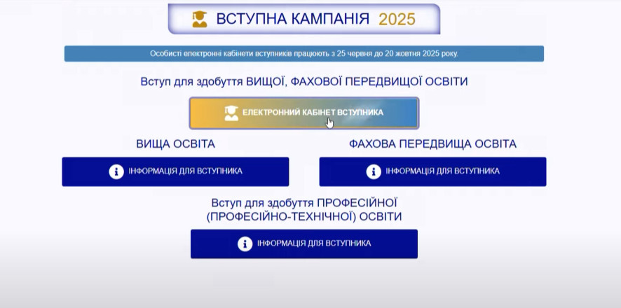 8 серпня розпочався етап подання заяв до магістратури