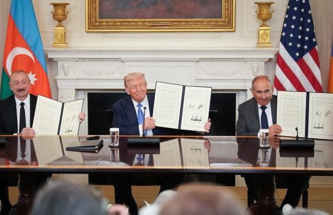 Алиев и Пашинян предложили номинировать Трампа на Нобелевскую премию мира