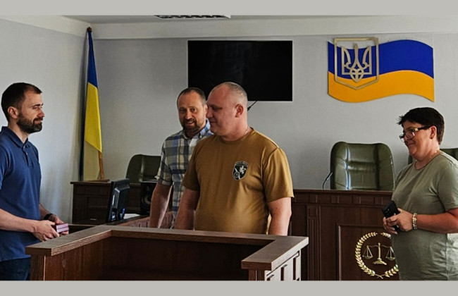 Судье Оболонского райсуда Киева Тарасу Андрейчуку вручили орден «За мужество» III степени