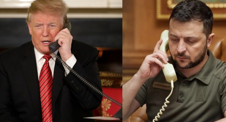 Трамп сейчас проводит телефонный разговор с Зеленским — Белый дом.