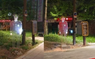 В Южной Корее появился голографический полицейский для снижения преступности, видео