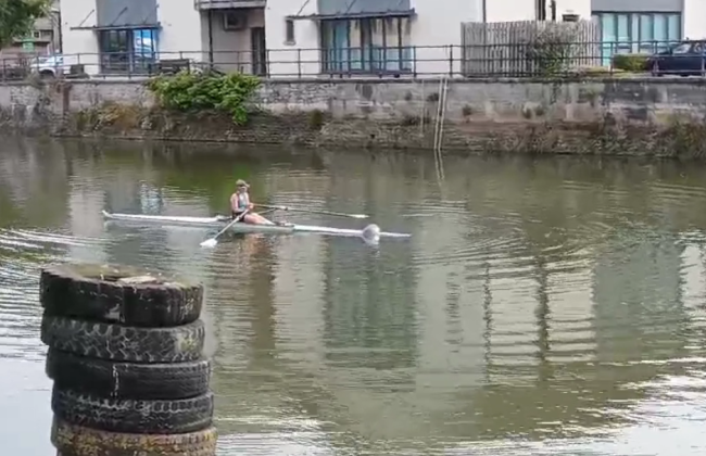 В Великобритании детеныш тюленя залез на лодку гребчихи и стал звездой интернета