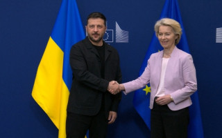 Зеленский прибыл в Брюссель и встретился с фон дер Ляйен