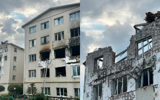 У Харкові російський дрон влучив у п’ятиповерхівку — четверо людей загинуло, серед них дитина, фото