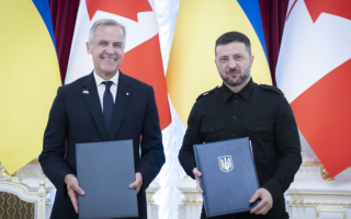 Володимир Зеленський та Марк Карні підписали План дій з оборонного співробітництва України й Канади