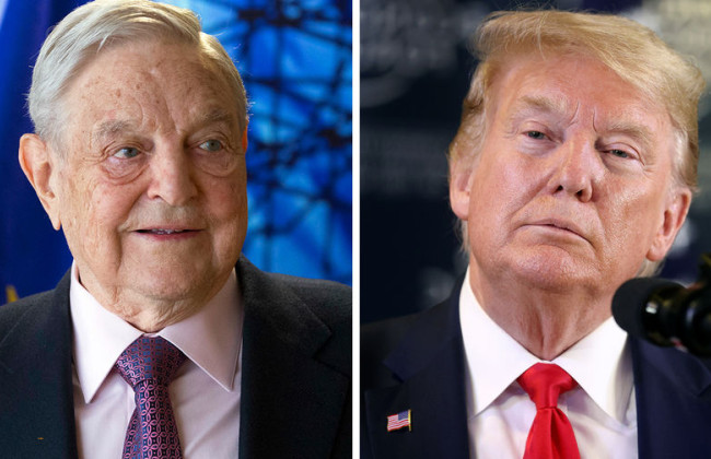 Дональд Трамп призвал привлечь Джорджа Сороса к ответственности за поддержку протестов в США