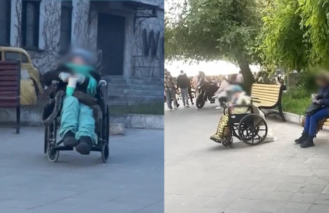 Приковывала инвалидную коляску цепью к столбу — в Одессе будут судить женщину, которая заставляла 96-летнюю мать попрошайничать